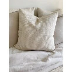 26x26 Down Cotton Waffle Weave Pillow - Anaya