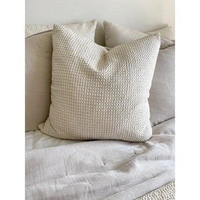 26x26 Down Cotton Waffle Weave Pillow - Anaya 3 26x26 Down Cotton Waffle Weave Pillow - Anaya