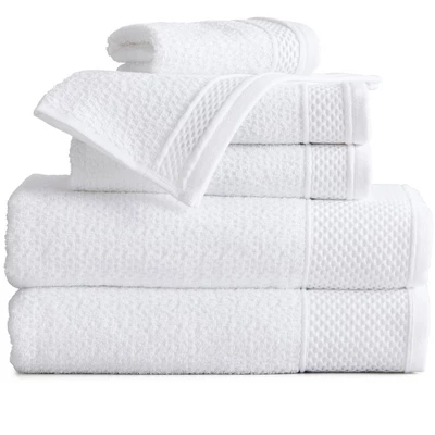 Market & Place Cotton Quick Dry Textured 6-Piece Bath Towel Set 10 Market & Place Cotton Quick Dry Textured 6-Piece Bath Towel Set - Image 8