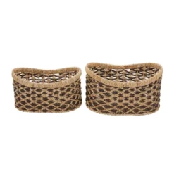 Set Of 2 Sea Grass Storage Baskets - Olivia & May 21 Set Of 2 Sea Grass Storage Baskets - Olivia & May -Baxton Studio Store GUEST 9fae6503 f385 40d7 93e5 426caa888882