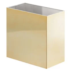 MDesign Small Metal Rectangular Trash Can Wastebasket, Garbage Bin -Baxton Studio Store GUEST a046e29e 83ce 479d 9b6f c3268c227fc2
