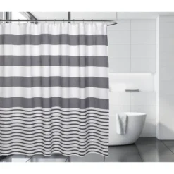 Catalina Shower Curtain Gray/White - Moda At Home -Baxton Studio Store GUEST a0ffb2ef af6d 4da5 9b4b 139a49acd1da