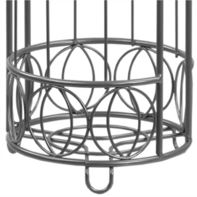 Home Basics Seville Free-Standing Dispensing Toilet Paper Holder, Satin Nickel 6 Home Basics Seville Free-Standing Dispensing Toilet Paper Holder, Satin Nickel - Image 4