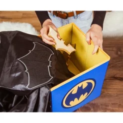 Ukonic DC Comics Batman Logo Storage Bin Cube Organizer | 11 Inches -Baxton Studio Store GUEST a1eb1e14 6ea9 49c7 99d9 8c21848989e4