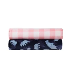 Eddie Bauer Camp Camo Bear Flannel Fleece - Blanket, Blue- Full/Queen -Baxton Studio Store GUEST a2081c18 bcde 4664 98da f02d88a53dda