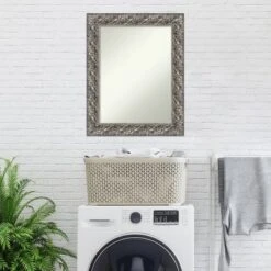 24" X 30" Non-Beveled Silver Luxor Wood Bathroom Wall Mirror - Amanti Art 17 24" X 30" Non-Beveled Silver Luxor Wood Bathroom Wall Mirror - Amanti Art -Baxton Studio Store GUEST a2942556 46a7 404c add8 bbdb5ee14238