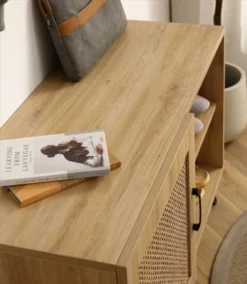 Freya 24.4" Height Shoe Rack Multifunctional 2-Tier Organizer And 1 Storage Rattan Mesh Cabinet For 6 Pairs Shoes-Maison Boucle 10 Freya 24.4" Height Shoe Rack Multifunctional 2-Tier Organizer And 1 Storage Rattan Mesh Cabinet For 6 Pairs Shoes-Maison Boucle -Baxton Studio Store GUEST a295d203 83b9 4d47 8dad dfa4cc610fa9