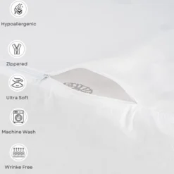 The Grand Breathable Wedge Pillow Protector With Zipper - White -Baxton Studio Store GUEST a39facdb 0a47 4506 a623 aef170d54115