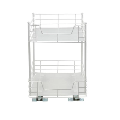 Household Essentials 12" 2-Tier Pantry Organizer White 6 Household Essentials 12" 2-Tier Pantry Organizer White - Image 4