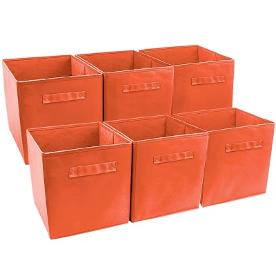 Sorbus 11 Inch Cube Storage Organizer Bins - 6 Pack 13 Sorbus 11 Inch Cube Storage Organizer Bins - 6 Pack - Image 11