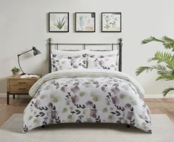 Chic Home Everly Green 7 Piece Duvet Cover Set Reversible Watercolor Floral Print Striped Pattern Design Bedding Multi-color -Baxton Studio Store GUEST a5e684e6 58ca 4080 8c37 0a5c90bec471