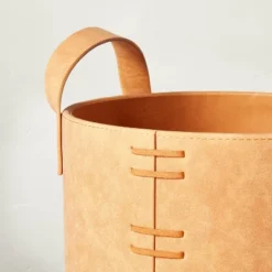 Faux Leather Storage Bin Camel Brown - Hearth & Hand™ With Magnolia 10 Faux Leather Storage Bin Camel Brown - Hearth & Hand™ With Magnolia -Baxton Studio Store GUEST a690a4f2 fdff 45a8 bfee d68985dd8506