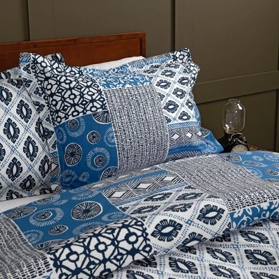 Southshore Fine Living Global Patch Oversized Reversible Duvet Cover Set With Shams 4 Southshore Fine Living Global Patch Oversized Reversible Duvet Cover Set With Shams - Image 2