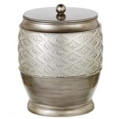 Creative Scents Silver Dublin Waste Basket -Baxton Studio Store GUEST a6ef7050 40a0 4e78 8679 36310c97a7d3