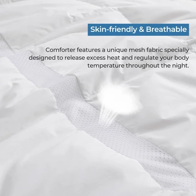 Puredown Lightweight Breathable 75% White Down Comforter Duvet Insert, Cooling Oversized Blanket 5 Puredown Lightweight Breathable 75% White Down Comforter Duvet Insert, Cooling Oversized Blanket - Image 3