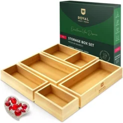 Royal Craft Wood Universal Bamboo Storage Box Set -Baxton Studio Store GUEST a7e58c18 6d88 4964 b438 d52bad1fcc20