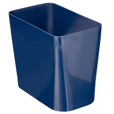 MDesign Rectangular Trash Can Wastebasket, Garbage Bin - Plastic 8 MDesign Rectangular Trash Can Wastebasket, Garbage Bin - Plastic - Image 6