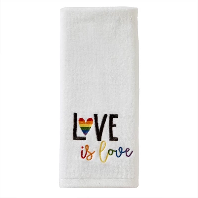 2pk Love Is Love Hand Towel White - SKL Home 3 2pk Love Is Love Hand Towel White - SKL Home