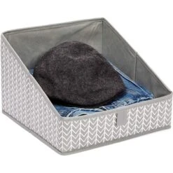 Juvale 3 Pack Non Woven Baskets, Closet Organization Bins For Home Storage (Grey, 11.4 X 11.4 X 7.9 In) -Baxton Studio Store GUEST a871ae1f c986 42fb bc69 84a3ec296b05