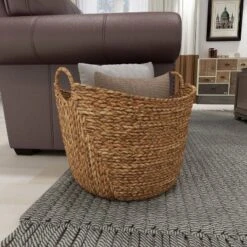 19" X 20" X 18" Brown Sea Grass Contemporary Storage Basket - Olivia & May -Baxton Studio Store GUEST a880b187 9fc7 45c9 b234 c2bf90a536af