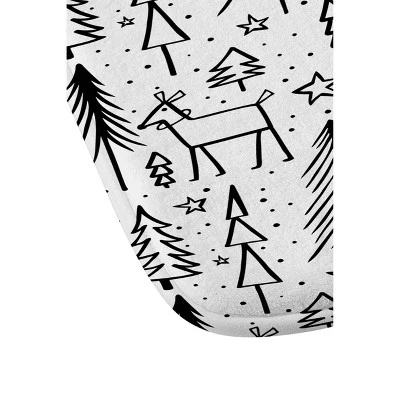 Heather Dutton Winter Wonderland Christmas Memory Foam Bath Mat Black/White - Deny Designs 4 Heather Dutton Winter Wonderland Christmas Memory Foam Bath Mat Black/White - Deny Designs - Image 2