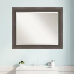 Hardwood Framed Bathroom Vanity Wall Mirror - Amanti Art 17 Hardwood Framed Bathroom Vanity Wall Mirror - Amanti Art -Baxton Studio Store GUEST a8c4c290 e2a0 4f41 9283 7537ad85fce9