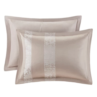 7pc Anett Chenille Jacquard Comforter Set Taupe 8 7pc Anett Chenille Jacquard Comforter Set Taupe - Image 6