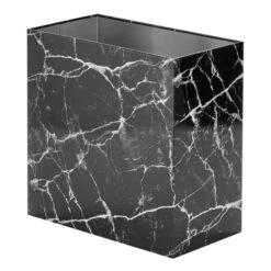 MDesign Small Metal Rectangular Trash Can Wastebasket, Garbage Bin -Baxton Studio Store GUEST a96cbfbc c32d 49de a9a4 17b0c5a22a95