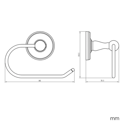 San Martin Euro Toilet Paper Holder - Design House 5 San Martin Euro Toilet Paper Holder - Design House - Image 3