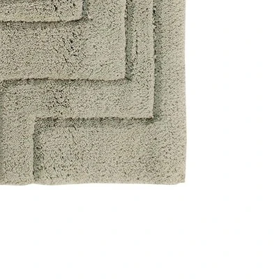Zig Zag Pattern Cotton Non-Skid Back Bath Rug 24" X 40" Sage By Castle Hill London 3 Zig Zag Pattern Cotton Non-Skid Back Bath Rug 24" X 40" Sage By Castle Hill London
