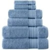 Laural Home Dusk Blue Spa Collection 6-Pc. Cotton Towel Set -Baxton Studio Store GUEST ad6415ee b4c0 41b3 ab74 20fc81739eb9