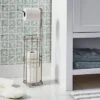 4 Roll Reserve Plus Freestanding Toilet Tissue Holder Silver - Threshold™ -Baxton Studio Store GUEST ad901bb5 7e6c 4582 83e8 f87f7f0c457e