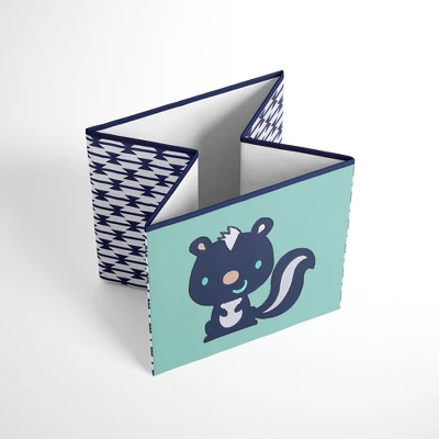 Bacati - Emma Aztec Design Racoon Coral/Mint/Navy Storage Box Small 4 Bacati - Emma Aztec Design Racoon Coral/Mint/Navy Storage Box Small - Image 2