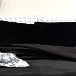 Solid Faux Fur 100% Polyester Duvet Set Black - Betseyville -Baxton Studio Store GUEST af3be409 ef61 4737 8372 a82136634dbc