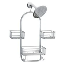MDesign Metal Large Bath Tub & Shower Caddy, Hanging Storage Organizer 18 MDesign Metal Large Bath Tub & Shower Caddy, Hanging Storage Organizer -Baxton Studio Store GUEST b038ace7 396a 448d bbab d75eec932d2a
