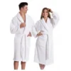 Super Plush Bathrobe - White (Large/XLarge) - Linum Home 1 Super Plush Bathrobe - White (Large/XLarge) - Linum Home -Baxton Studio Store GUEST b19527ad b74c 429d 8dc3 7659409a2e35