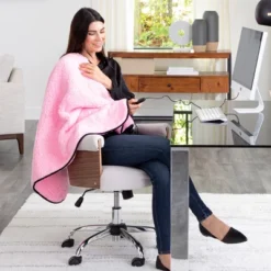 Heated Blanket 2-Pack - USB-Powered Fleece Throw Blankets For Travel, Home, Office, Or Camping - Winter Car Accessories By Stalwart (Pink) 18 Heated Blanket 2-Pack - USB-Powered Fleece Throw Blankets For Travel, Home, Office, Or Camping - Winter Car Accessories By Stalwart (Pink) -Baxton Studio Store GUEST b199456b e669 4f96 9643 266c87d70811