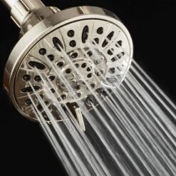 Six Setting High Pressure Luxury Slimline Shower Head With On/Off And Pause Mode - AquaDance
