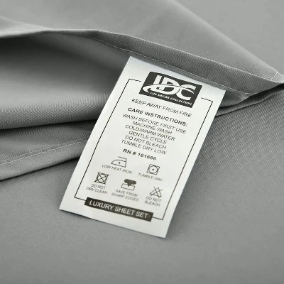 Microfiber Solid Bed Sheet Set - Lux Decor Collection 5 Microfiber Solid Bed Sheet Set - Lux Decor Collection - Image 3