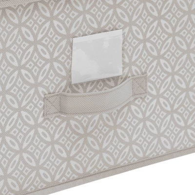 Simplify Storage Box Jumbo Gray Boho Print 4 Simplify Storage Box Jumbo Gray Boho Print - Image 2