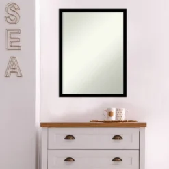 20" X 26" Non-Beveled Bathroom Wall Mirror Jet Black - Amanti Art 15 20" X 26" Non-Beveled Bathroom Wall Mirror Jet Black - Amanti Art -Baxton Studio Store GUEST b5bf9915 c72e 4006 b9a1 527ddfd6c3bc