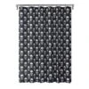 Kate Aurora Halloween Accents Black & White Spooky Skulls Fabric Shower Curtain - Standard Size -Baxton Studio Store GUEST b6200b93 6640 41f7 aa41 6b2f3067d5e3