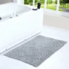 Knightsbridge Beautiful Circle Design Premium Quality Year Round Cotton With Non-Skid Back Bath Rug Silver -Baxton Studio Store GUEST b681ed3b c5aa 4fde b2c7 90d748b6f409