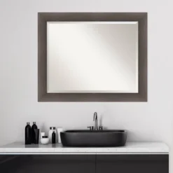 Hardwood Framed Bathroom Vanity Wall Mirror - Amanti Art 15 Hardwood Framed Bathroom Vanity Wall Mirror - Amanti Art -Baxton Studio Store GUEST b78c1282 f179 49c6 9d5d ab253cdff1f9