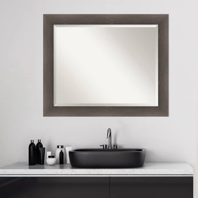 Hardwood Framed Bathroom Vanity Wall Mirror - Amanti Art 8 Hardwood Framed Bathroom Vanity Wall Mirror - Amanti Art - Image 6