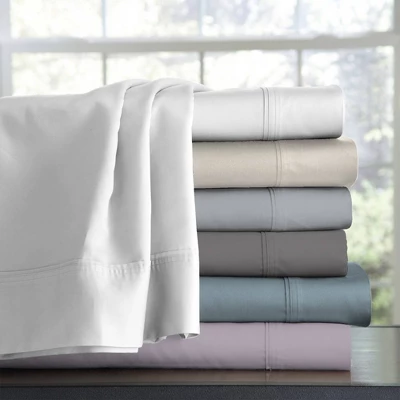 300 Thread Count Organic Cotton Brushed Percale Pillowcase Set - Purity Home 6 300 Thread Count Organic Cotton Brushed Percale Pillowcase Set - Purity Home - Image 4