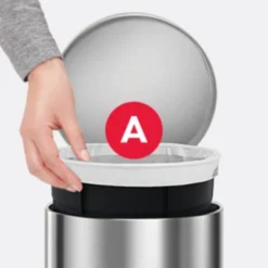 Simplehuman 4.5L Round Step Trash Can -Baxton Studio Store GUEST b85b2eb7 a76a 41f1 9c45 71af4f3c6e68