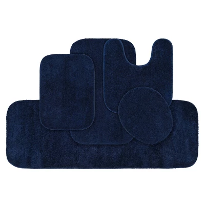 5pc Traditional Nylon Washable Bathroom Rug Set - Garland Rug 9 5pc Traditional Nylon Washable Bathroom Rug Set - Garland Rug - Image 7