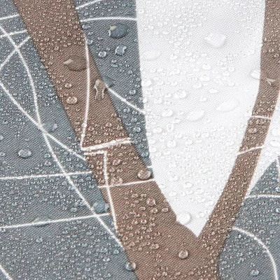 Forest Shower Curtains White/Brown - IDESIGN 5 Forest Shower Curtains White/Brown - IDESIGN - Image 3