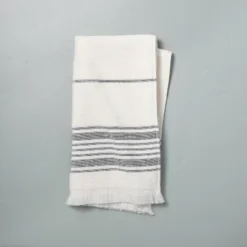 Multistripe Bath Towels Cream/Gray - Hearth & Hand™ With Magnolia 12 Multistripe Bath Towels Cream/Gray - Hearth & Hand™ With Magnolia -Baxton Studio Store GUEST ba4e5222 dc1b 4345 bf85 1d089c37f51b